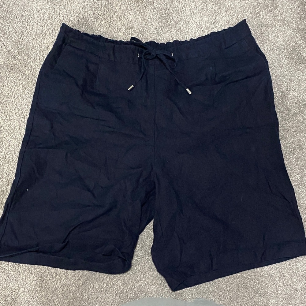 Chico's Navy Linen Shorts